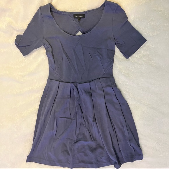 TALULA INDIGO PEPLUM DRESS - Picture 1 of 2
